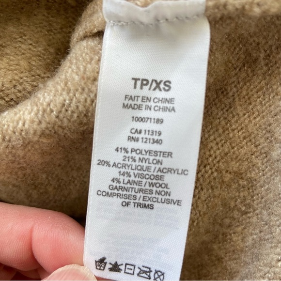 Dynamite Beige Cropped Wool Sweater - Picture 12 of 13